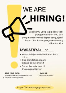 Training PT. Kirana Surya Group