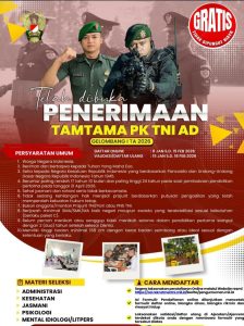 Penerimaan TAMTAMA PK TNI AD