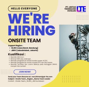 Lowongan Kerja PT. Lintas Teknologi Evolusi