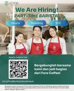 Part Time Barista FORE Coffee