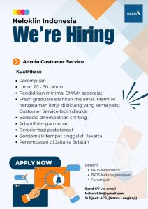 Lowongan Admin Customer Service Heloklin Indonesia
