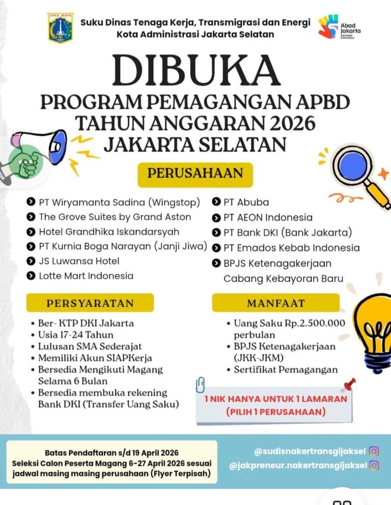 Program Pemagangan Jakarta Selatan