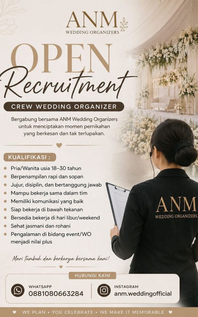 Open Recruitment Crew Wedding Organizer