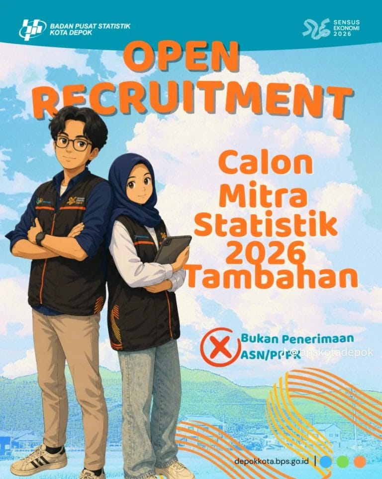 Open Recruitment Calon Mitra Statistik BPS Kota Depok 2026