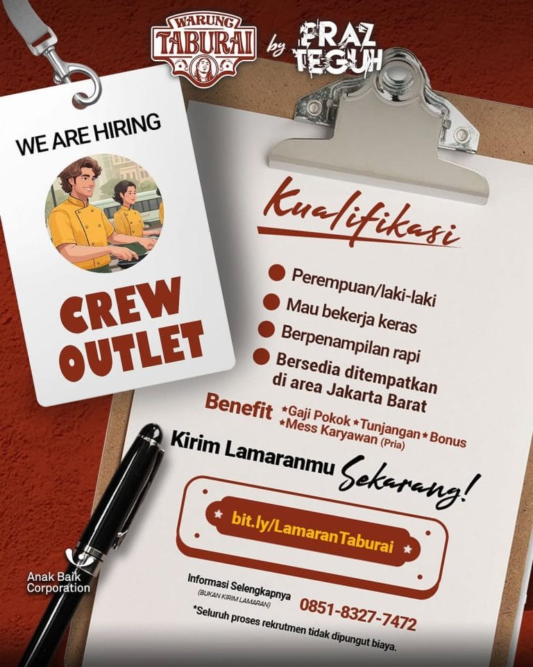 We Are Hiring TABURAI JAKBAR